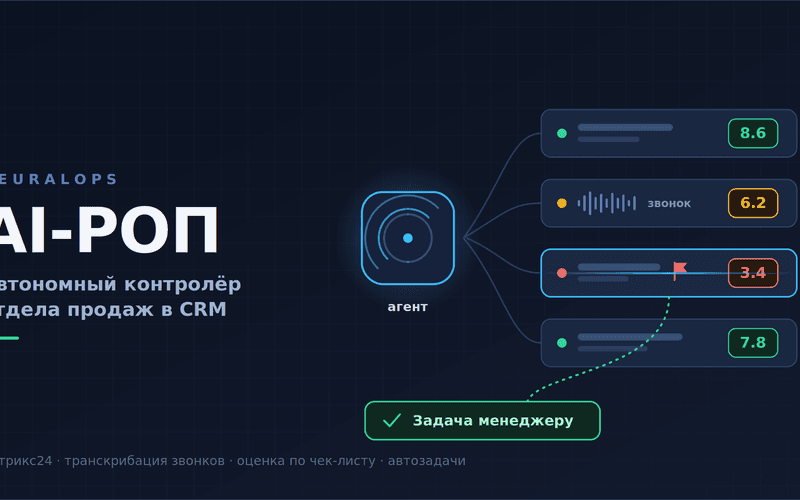 Как мы сделали AI-РОП: агента, который проверяет работу менеджеров в CRM